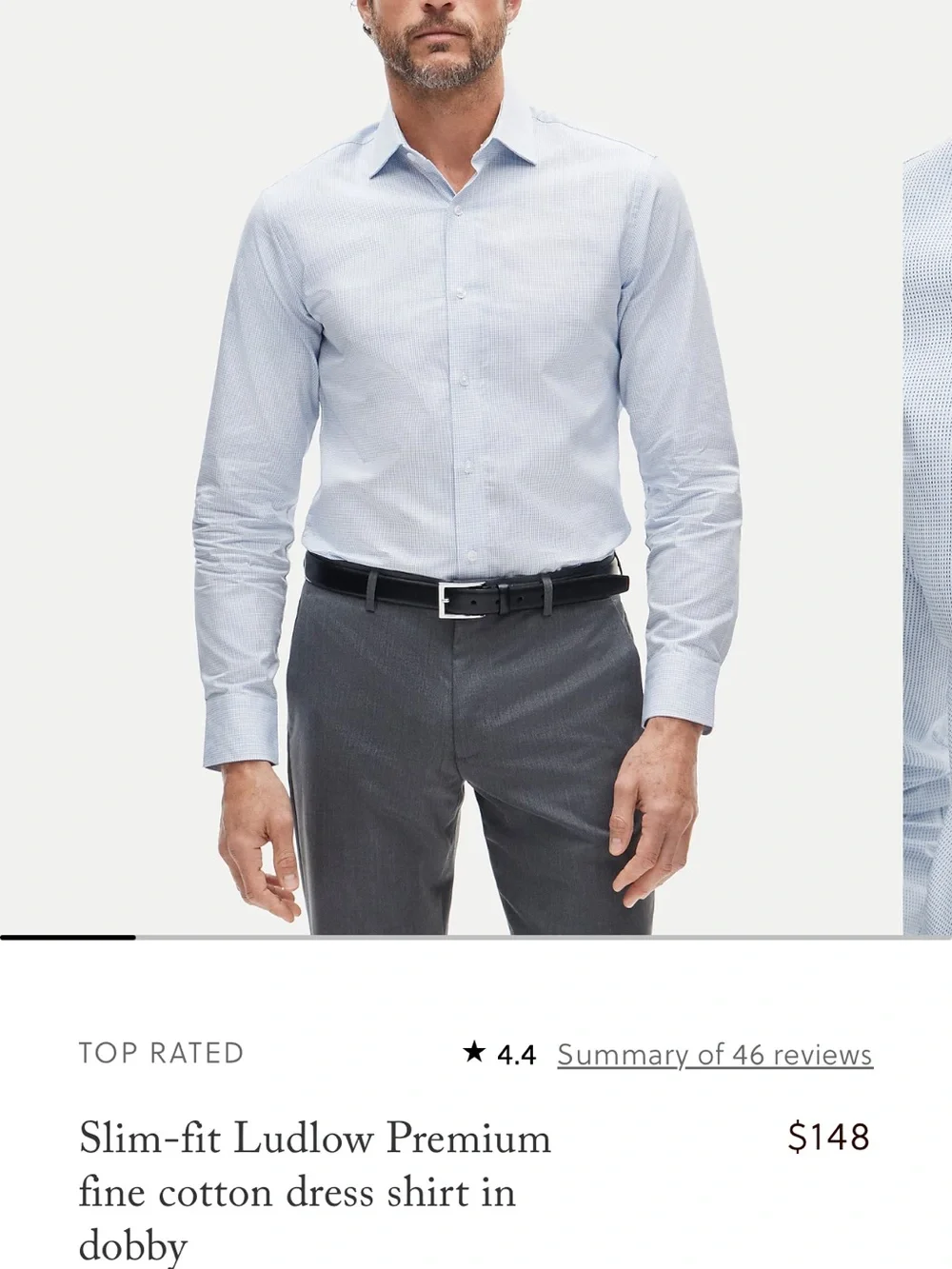 Set of 2 - J. Crew Ludlow Spread Collar Cottin Poplin Dress Shirt S $148